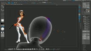 [ZBrush] Module 5 - Detailing the Head and Hair - 2. Hair Time Lapse