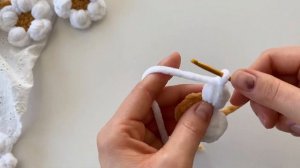 Ромашка крючком. Цветок крючком