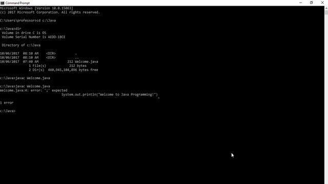 Your First Java Program (Javac & Java Utilities)