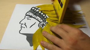 Аппликация из листьев! Осенние поделки!