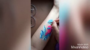 Как нарисовать Амонг Ас.Рисуем на руке [ аквагрим ]