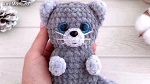 Амигуруми: схема Маленький котик. Игрушки вязаные крючком - Free crochet patterns.