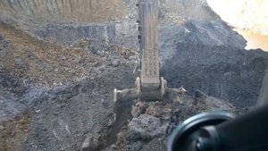 На работе , Volvo 460, погрузка белаза ,зачистка угольного пласта , разрез Бунгурский.