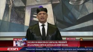 Discurso íntegro de Luis Henrry Molina en la rendición de cuentas del Poder Judicial