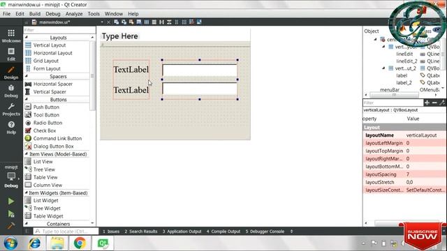 9. QT Tutorial தமிழ் : How to use Layout and spacer in QT - in Tamil смотреть онлайн