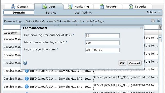 Informatica Services Log Management