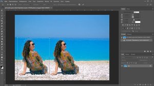 Инструмент перемещение с учётом содержимого в фотошопе
