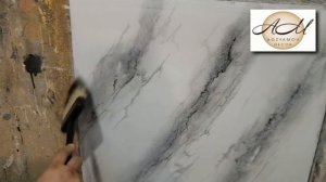 Черно - белый мрамор