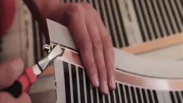 Монтаж теплого пола электрического. Инфракрасный (пленочный)
