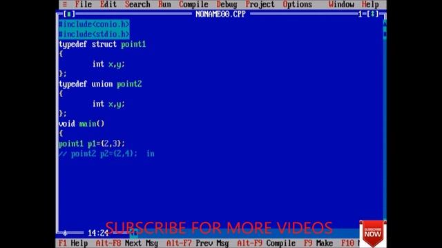 UNION IN C WITH EXAMPLE- 98