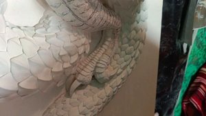 продолжаем делать барельеф китайский 🐉дракон. часть 2