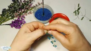 Цветы из бисера. Лаванда из бисера— подробный мастер-класс.✔️Beaded flowers, Lavender