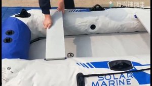 Preparing Solar Marine Inflatable Boat