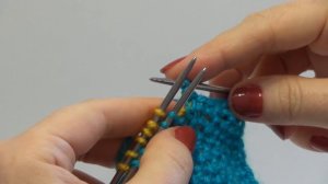 Трикотажный шов тремя спицами