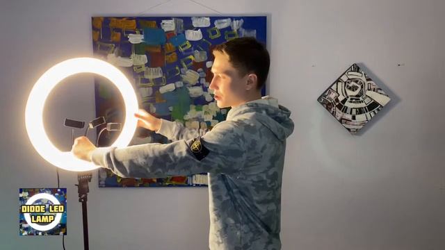 КОЛЬЦЕВАЯ ЛАМПА 45 СМ RL-18 RGB | Обзор. смотреть онлайн