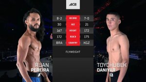 Руан Перейра vs. Данияр Тойчубек Уулу | Ruan Pereira vs. Daniyar Toychubek Uulu | ACA 167 - Ufa