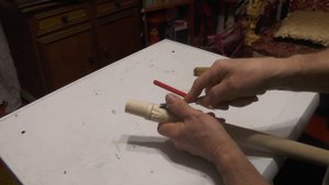 резьба по дереву, как сделать резной посох своими руками,объемная резьба по дереву часть 3