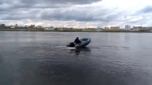 Старт показательный на катамаране ротан 380к