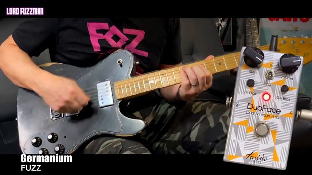 DUOFACE - The Dual Vintage fuzz pedal by Fredric effects- Silicon and Germanium fuzz in one pedal!