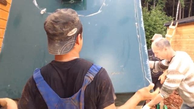 Установка септика Юнилос Астра | Монтаж септика Юнилос Астра – смотреть ...