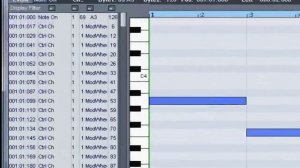 Samplitude & Sequoia Midi-10: The Midi Event List Editor