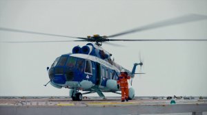 Вертодром «Арктический» в поселке Варандей