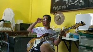 Deep Purple - Highway Star (Bass Cover) in house by Papa Tum  คนเดิม