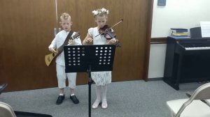 Twins Baptism Day in Korea Special Musical Duet "I Am A Child of God" Guitar & Violin