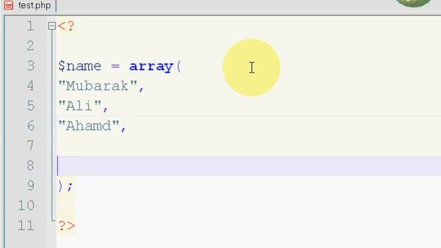 PHP Tutorial 6 -- Array-Variables  (Arabic)i