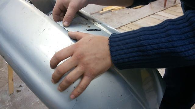 Пайка бампера с помощью паяльника !