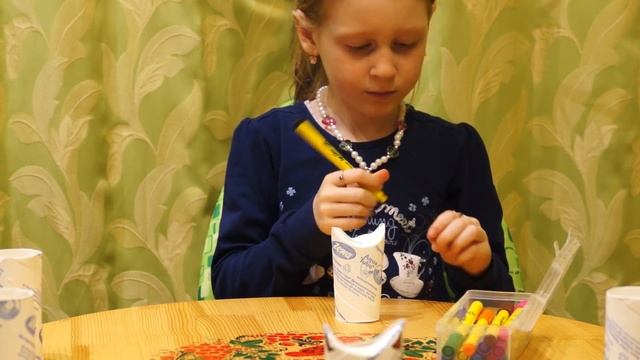 Котики из туалетной бумаги / Детские поделки смотреть онлайн