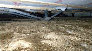 Исправление фундамента полностью готовой бани из бруса.