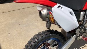 CRF150RB with FMF 4.1 and POWER Bomb Header