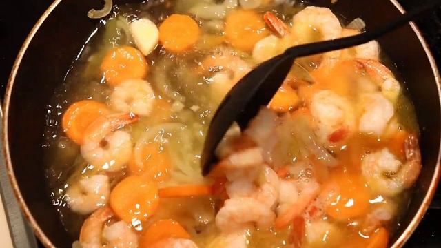 Постный суп с креветками / Lean soup with shrimp смотреть онлайн