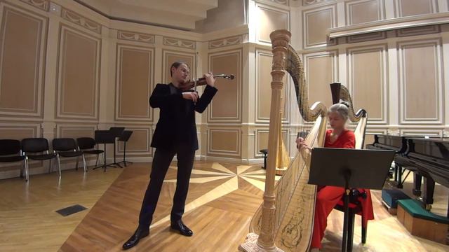 Ж. Массне Размышление, Хайло (скрипка), Бубнова (арфа). смотреть онлайн