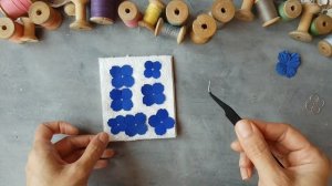 Как я делаю плоские цветы для скрапа How I make paper flowers