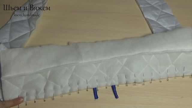 Шьем пуховик-пальто из стеганой ткани. Sew coat from quilted fabric.