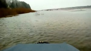 Аэролодка Лани. Испытания. 4 человека загрузка