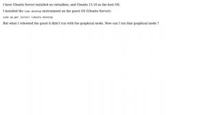 Ubuntu: Graphic mode in Ubuntu Server