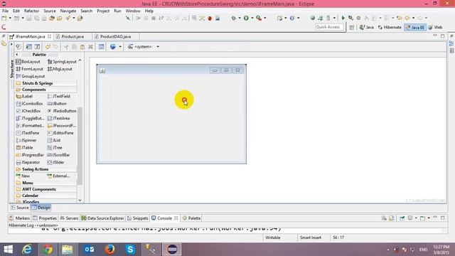 CRUD Java Swing Application with Stored Procedure in SQL Server смотреть онлайн