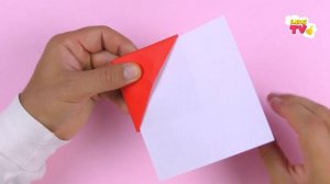 Новогодняя поделка Дед Мороз. Оригами закладка для книг из бумаги. Как сделать закладку на Новый Го