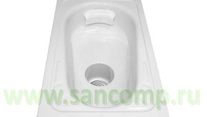 Чаша Генуя 0202.30.2 с центральным сливом Схема и смыв чаши Генуя