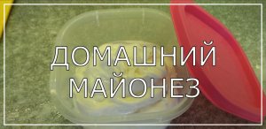 Домашний майонез (погружным блендером) за 5 минут. Вкуснее магазинного.