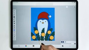 Artmas в Ibis Paint. Урок. Как нарисовать открытку