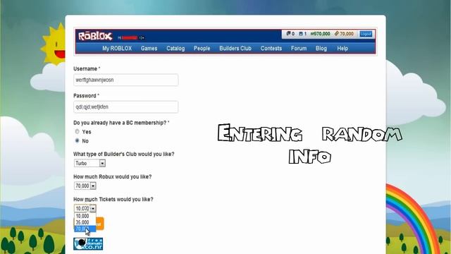 ROBLOX Robux and Tix Generator 2012 смотреть онлайн