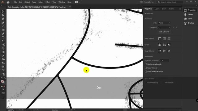 Character Illustration with Grain and Noise texture | Illustrator tutorial (FLAT DESIGN) смотреть онлайн