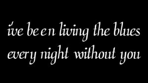 living the blues - bob dylan