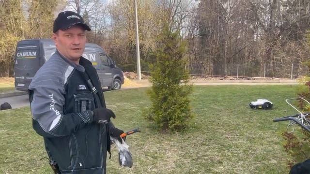 Всё своими руками! Как установить робота газонокосилку CAIMAN.#gardening #садоваятехника #robotmowe