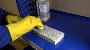 Очистка гранита средством BufferSystem  - M1 Organic