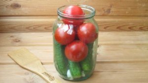 Огурцы с помидорами на зиму без стерилизации